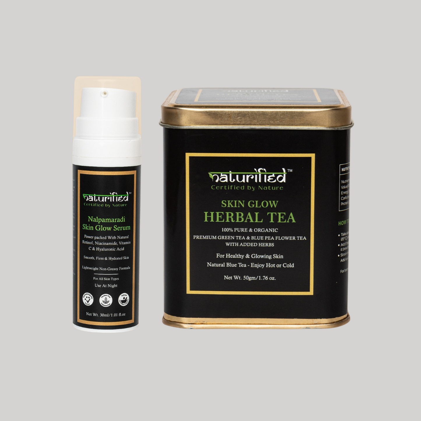 Skin Glow Serum Combo - Serum+Tea