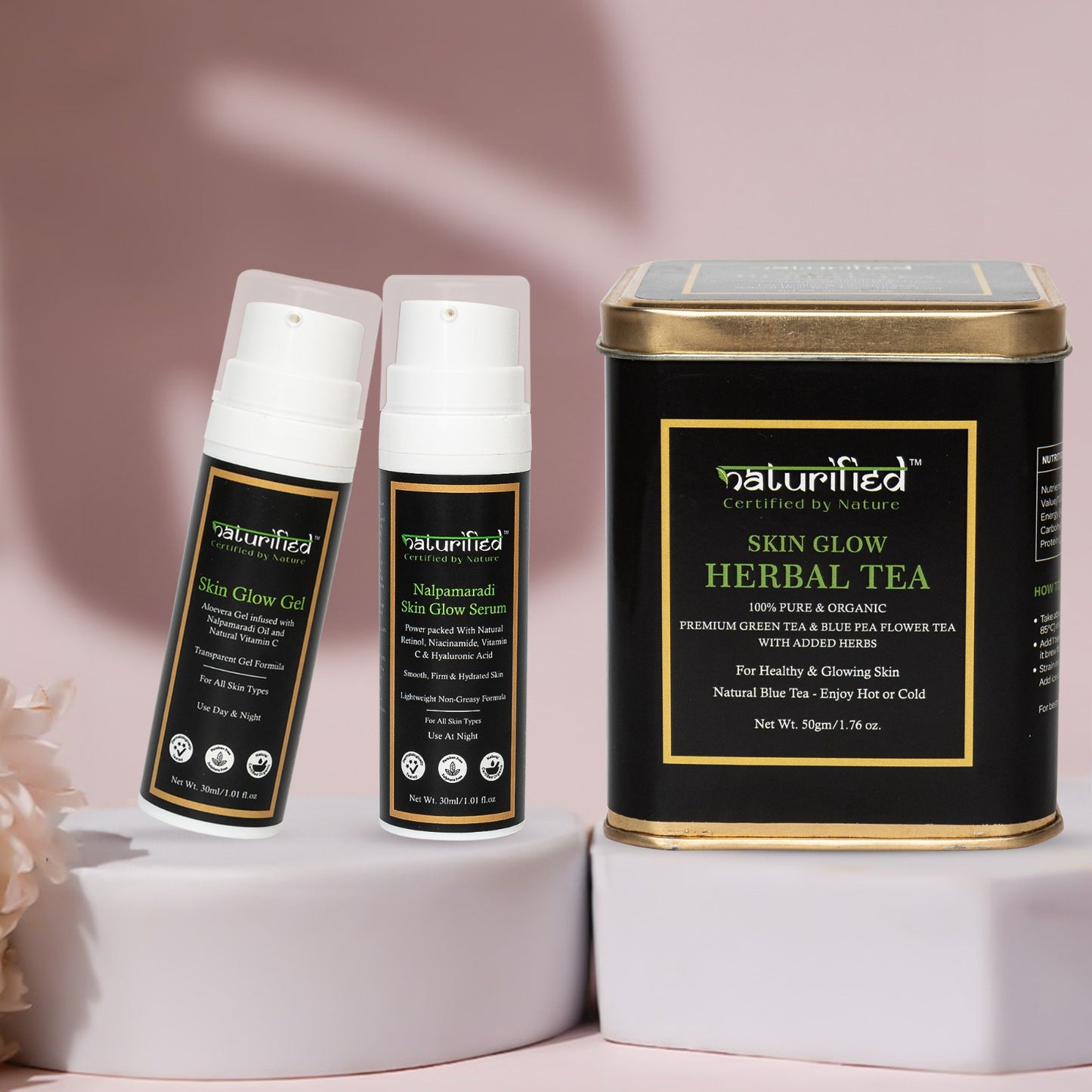 Skin Glow Combo - Normal to Oily Skin - Tea+Gel+Serum