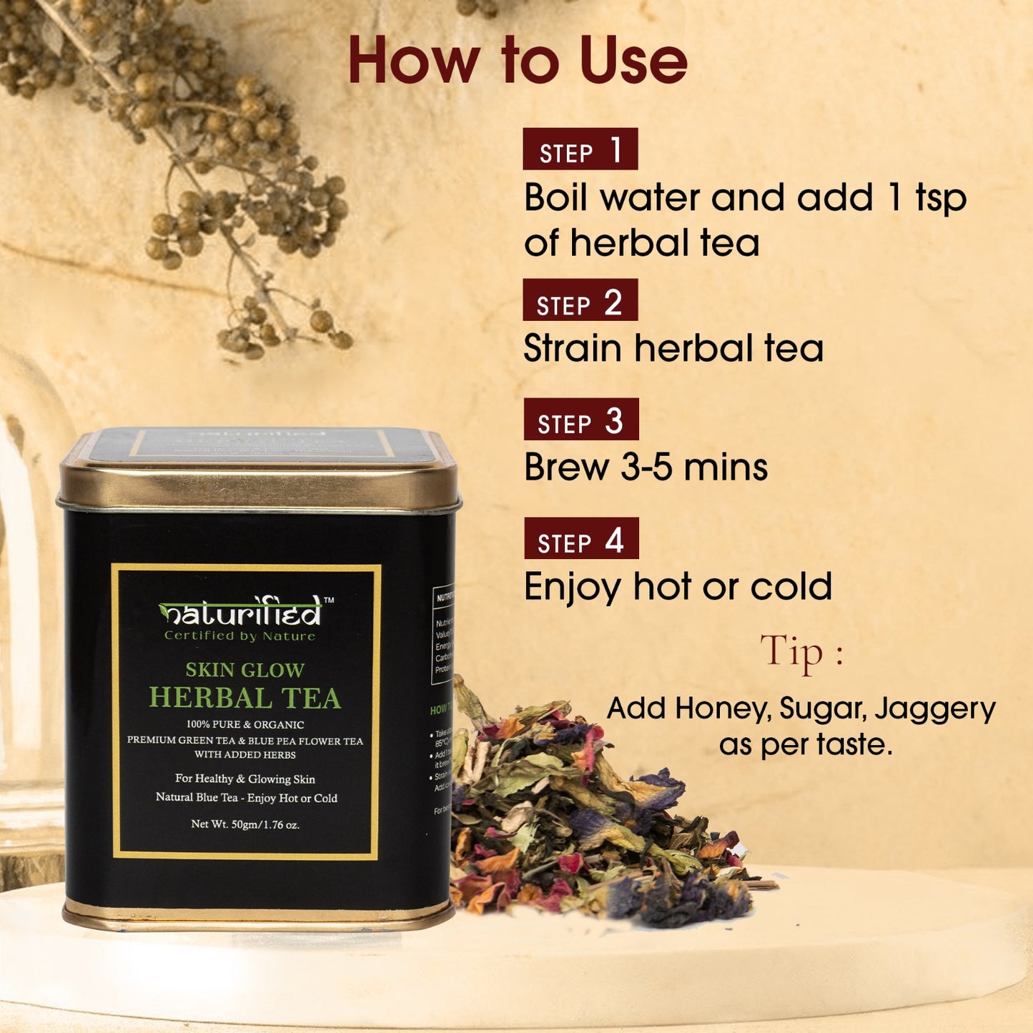 Skin Glow Herbal Tea - 50 Grams