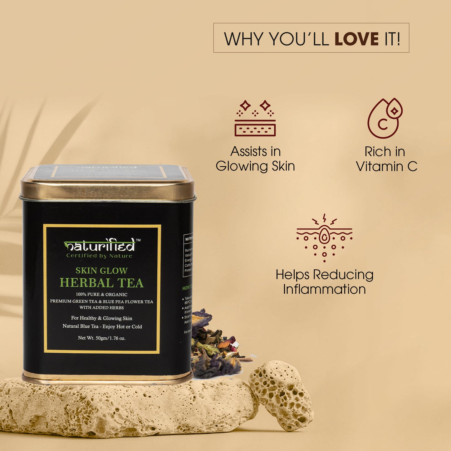 Skin Glow Herbal Tea - 50 Grams