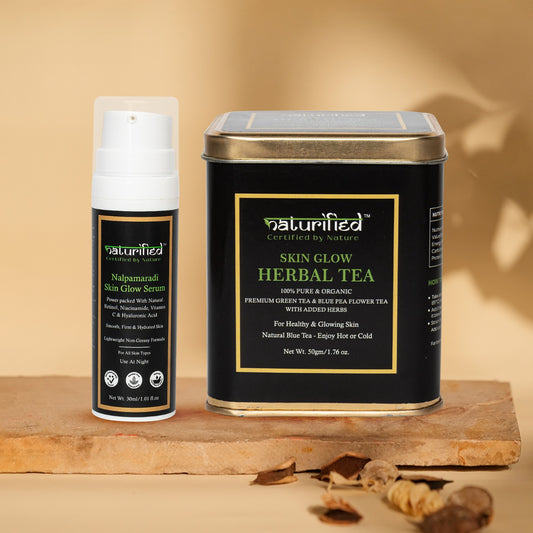 Skin Glow Serum Combo - Serum+Tea